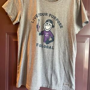 Women's Life is Good (size medium) "Live Your Purpose" Graphic T-shirt